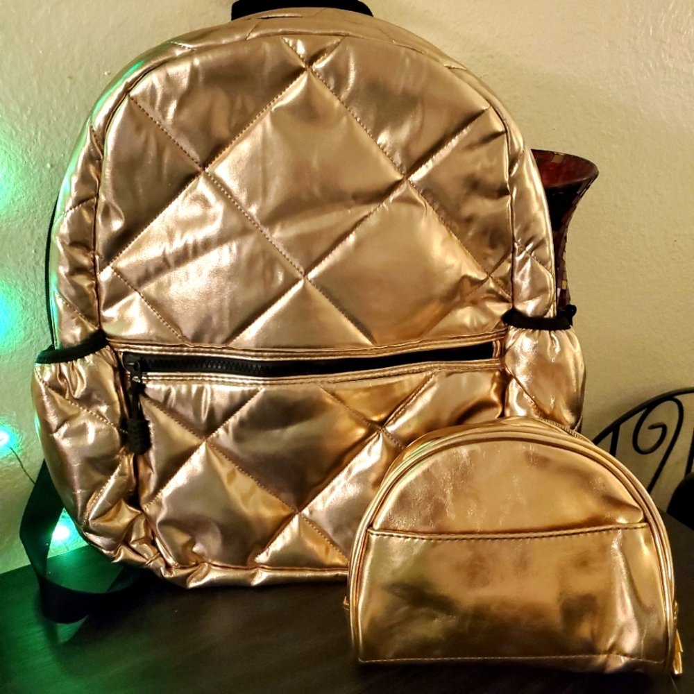 Mossimo Metallic Gold Backpack
